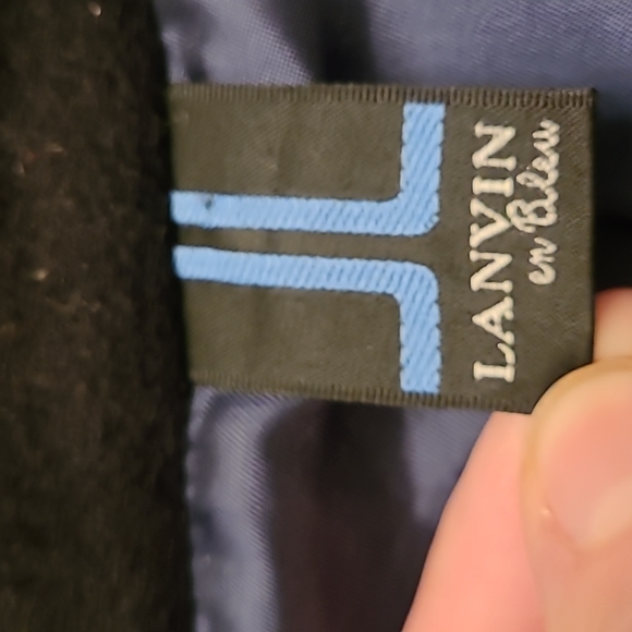 Lanvin en Bleu Black Wool Peacoat - Picture 8 of 12